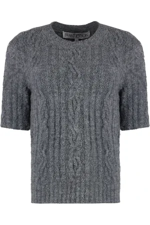 J.W.Anderson Femme, Pulls, Gris, Taille: 38 FR Pull en maille douillet