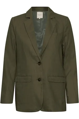 Part Two Femme, Vestes, Vert, Taille: 42 FR Blazer Classique