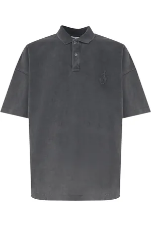 J.W.Anderson Homme, Tops, Gris, Taille: S Polo Coupe Carrée