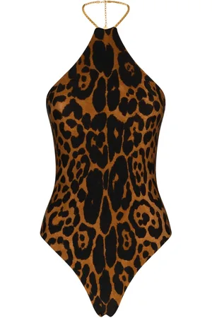 Tom Ford Femme, Maillots de bain, Multicolore, Taille: 40 FR Maillot de bain une pièce à pois marron
