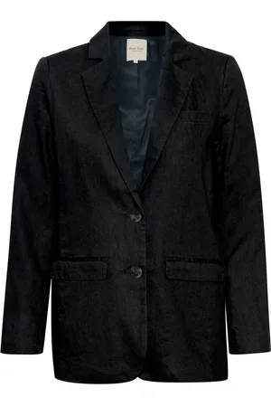 Part Two Femme, Vestes, Noir, Taille: 36 FR Veste Blazer Luxe à Manches Longues et Col Classique