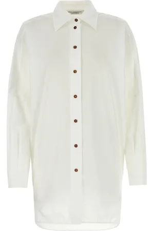 Serafini Femme, Blouses et Chemises, Blanc, Taille: 38 FR Camicia Shirt