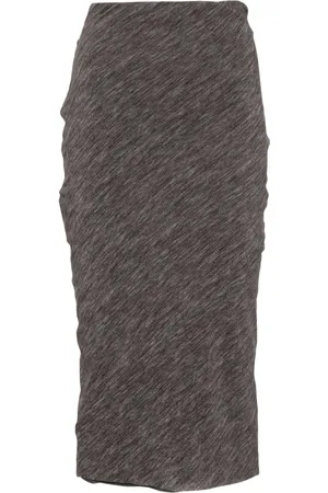 Serafini Femme, Jupes, Gris, Taille: 38 FR Jupe Midi Grise