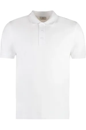 Woolrich Homme, Tops, Blanc, Taille: XL Polo en piqué de coton
