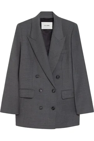 Ivy & Oak Femme, Vestes, Gris, Taille: 44 FR Blazer Boxy Croisé