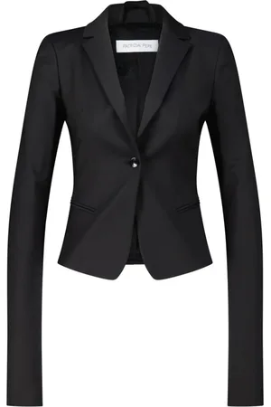 Patrizia Pepe Femme, Vestes, Noir, Taille: 40 FR Blazer Ajusté au Design Classique