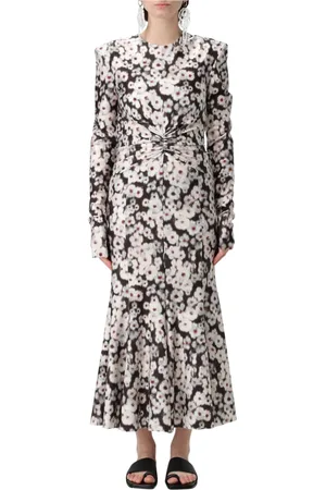 Serafini Femme, Robes, Multicolore, Taille: 42 FR Robe Maxi Imprimée en Lycra