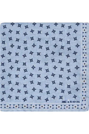 Kiton Homme, Accessoires, Bleu, Taille: ONE Size Élégant Foulard en Soie
