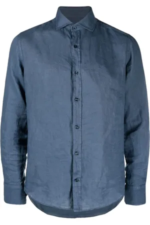 Paul & Shark Homme, Chemises, Bleu, Taille: 4XL Chemise en lin