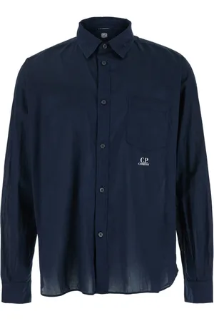 C.P. Company Homme, Chemises, Bleu, Taille: L Chemise Poche Mussola