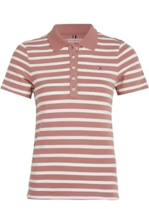 Tommy Hilfiger Femme, Tops, Rose, Taille: 40 FR Polo Slim à Rayures