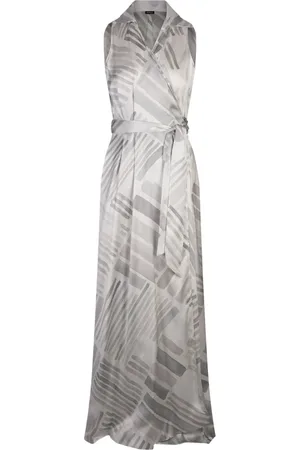 Kiton Femme, Robes, Gris, Taille: 34 FR Robe Maxi en Soie Grise