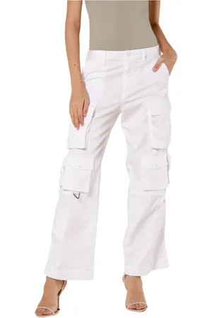 Masons Femme, Pantalons, Blanc, Taille: 32 FR Pantalon Cargo Blanc pour Femmes