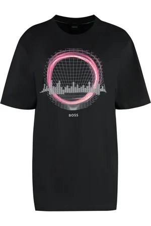 HUGO BOSS Homme, Tops, Noir, Taille: S T-shirt ras du cou en coton