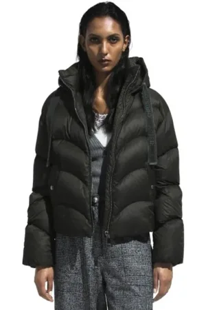 Khrisjoy Femme, Vestes, Noir, Taille: 40 FR Doudoune d`hiver de luxe