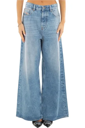 Diesel Femme, Jeans, Bleu, Taille: W26 Vintage Wide Leg Jeans