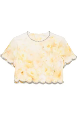 ZIMMERMANN Femme, Tops, Jaune, Taille: 38 FR Haut Jaune