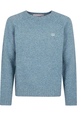 VALENTINO GARAVANI Homme, Pulls, Vert, Taille: L Pull en laine VLogo