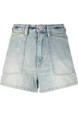 Kenzo Femme, Shorts, Bleu, Taille: W28 Shorts Décontractés en Denim Bleu