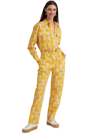 La DoubleJ Femme, Combinaisons et Ensembles, Jaune, Taille: 42 FR Combinaison Aviateur