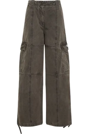 Kenzo Femme, Pantalons, Brun, Taille: 38 FR Pantalon Large