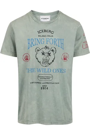 Iceberg Homme, Tops, Vert, Taille: S T-shirt vert menthe coupe classique