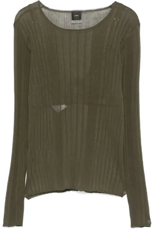 Pinko Femme, Tops, Vert, Taille: 42 FR T-shirt Vert