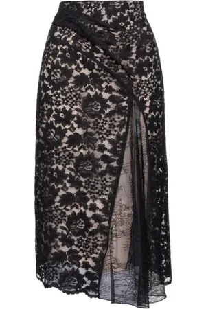 Pinko Femme, Jupes, Noir, Taille: 40 FR Jupe Midi Élégante