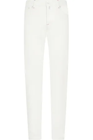 Kiton Homme, Jeans, Blanc, Taille: W34 Jean Slim en Coton