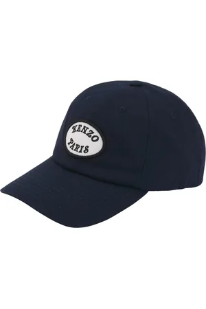 Kenzo Homme, Accessoires, Bleu, Taille: ONE Size Casquette Marine Logo Brodé