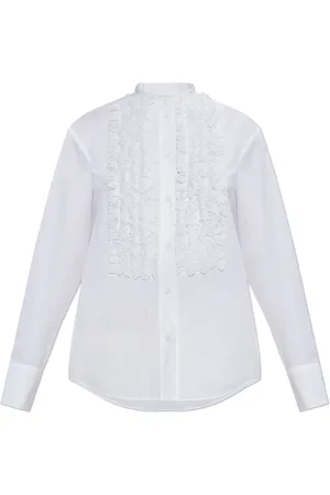 Jil Sander Femme, Blouses et Chemises, Blanc, Taille: 38 FR Blouse avec Jabot