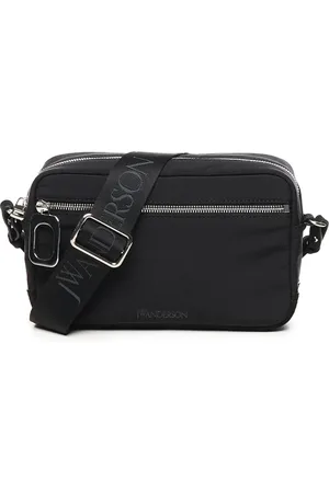 J.W.Anderson Homme, Sacs, Noir, Taille: ONE Size Sac bandoulière avec logo imprimé