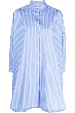 Jil Sander Femme, Blouses et Chemises, Bleu, Taille: 34 FR Chemise Bleu Clair en Coton avec Fermeture Boutonnée