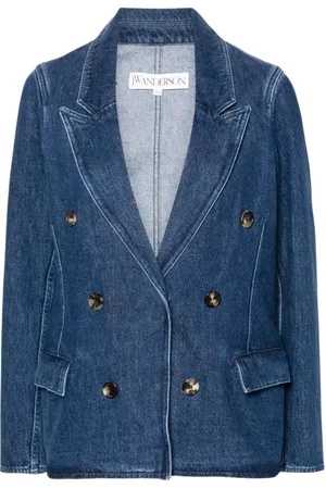 J.W.Anderson Femme, Vestes, Bleu, Taille: 36 FR Blazer croisé en denim