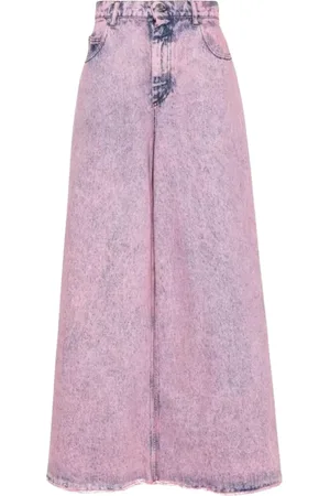 Marni Femme, Jeans, Rose, Taille: 36 FR Jean évasé en coton rose Fabriqué en Italie