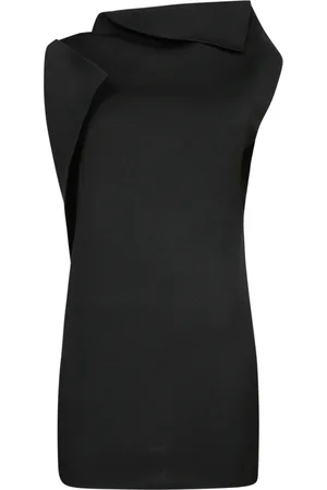 Jacquemus Femme, Robes, Noir, Taille: 34 FR Robe Noire Drapée pour Femmes