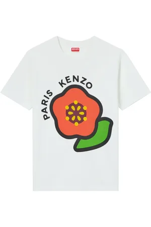 Kenzo Femme, Tops, Blanc, Taille: 44 FR T-shirt à Col Rond