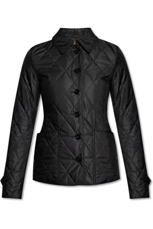 Burberry Femme, Vestes, Noir, Taille: 36 FR Veste Matelassée Fernleigh