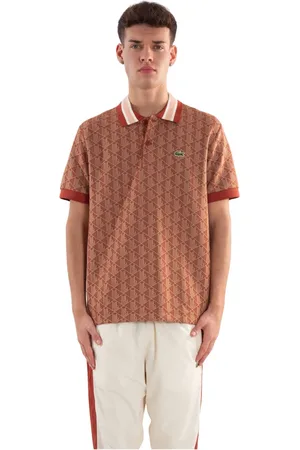 Lacoste Homme, Tops, Brun, Taille: S GTI Monogram Polo