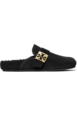 Tory Burch Femme, Chaussures, Noir, Taille: 37 EU Mule Mellow Shearling