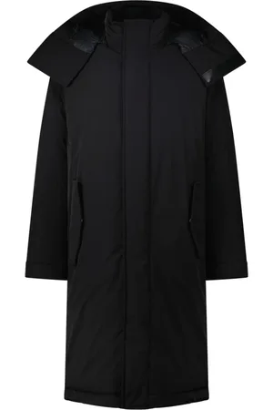 HUGO BOSS Homme, Manteaux, Noir, Taille: S Parka Élégante à Col Montant