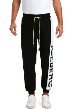 Iceberg Homme, Pantalons, Noir, Taille: L Pantalon de survêtement