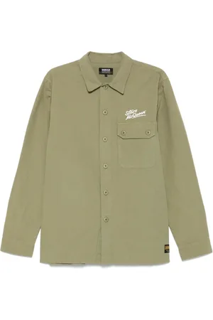 Barbour Homme, Chemises, Vert, Taille: XL Chemise verte à boutons avec poche poitrine