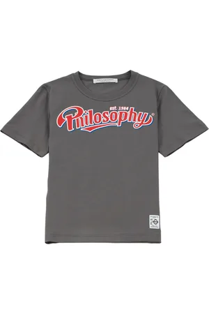 Serafini Femme, Tops, Gris, Taille: 40 FR T-Shirt Imprimé Typographie Jeunesse