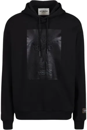 Iceberg Homme, Sweatshirts et sweats à capuche, Noir, Taille: L Sweat à capuche Élégant