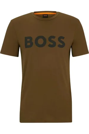 HUGO BOSS Homme, Tops, Brun, Taille: S T-shirt Thinking