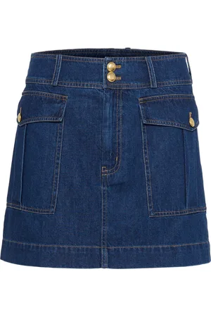 Part Two Femme, Jupes, Bleu, Taille: 44 FR Jupe en jean style vintage foncé