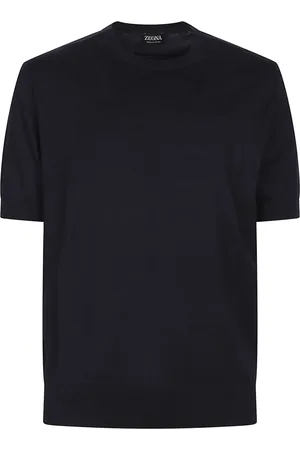 Ermenegildo Zegna Homme, Pulls, Bleu, Taille: M T-shirt en Coton Doux