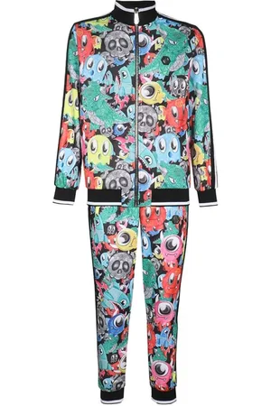 Philipp Plein Homme, Sport, Multicolore, Taille: M Ensemble de survêtement en coton