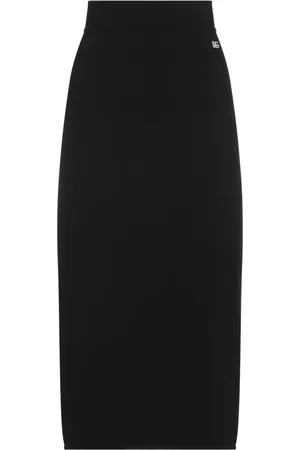 Dolce & Gabbana Femme, Jupes, Noir, Taille: 36 FR Jupe Noire Aw24 Style Élégant